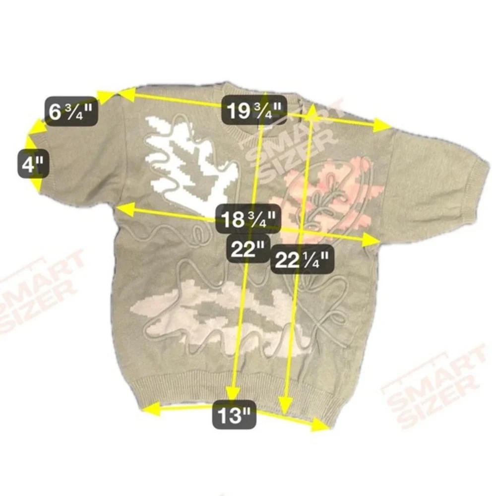 VTG White Stag Women Large Green Knit Sweater Macrame Quirky GrannyCore‎ Casual - Picture 6 of 7